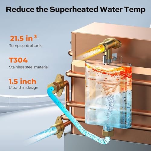 FOGATTI InstaShower 8 Pro RV Tankless Water Heater, Propane, 12V DC - Image 4