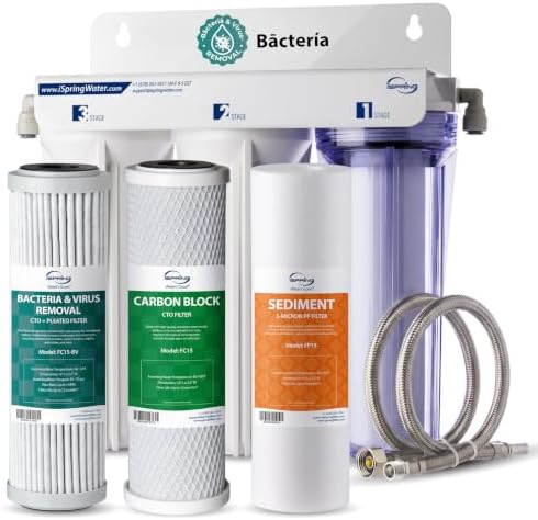 iSpring US31KF-BV 3-Stage Bacteria Removal Under-Sink Water Filter System by iSpring