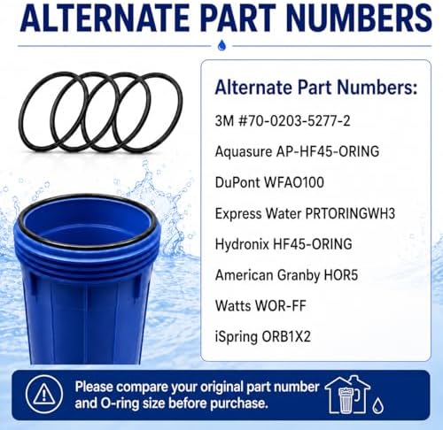 OR-250 O-Rings 4 Pack Replacement Water Filter Housing Seal - Image 6