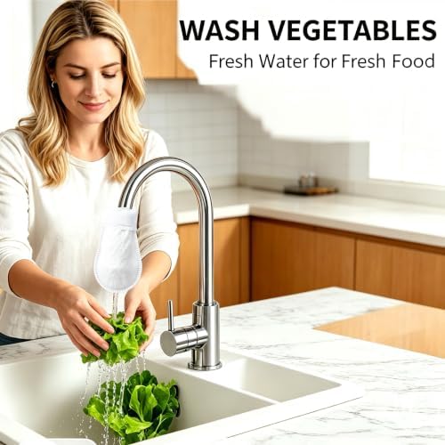 Faucet Filter Cotton Bags, Replaceable Non-Woven Sleeve for Kitchen & Bath (20 Pcs) - Image 2