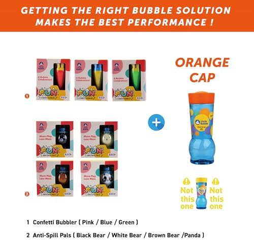 Uncle Bubble Eco Mini Bubble Blower, Plastic-Reduction for Kids - Image 5