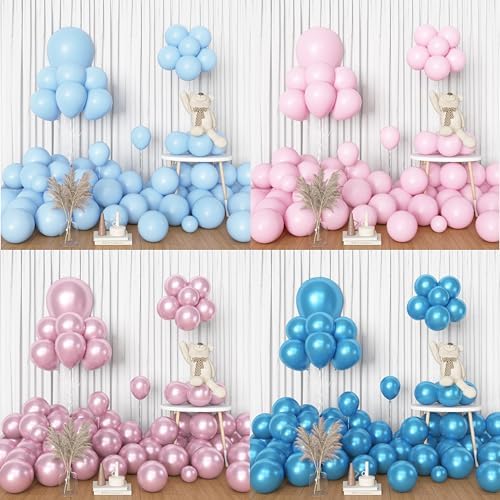 Amandir 153pcs Pink Blue Balloon Garland Arch Kit Different Sizes - Image 6