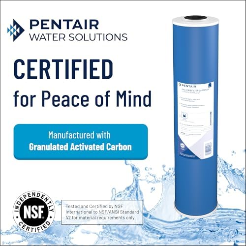 Pentair OMNIFilter GAC1 Carbon Water Filter, 10-Inch, Under Sink Granular Activated Carbon Replacement Cartridge, 10" x 2.5", 20 Micron, White - Image 3