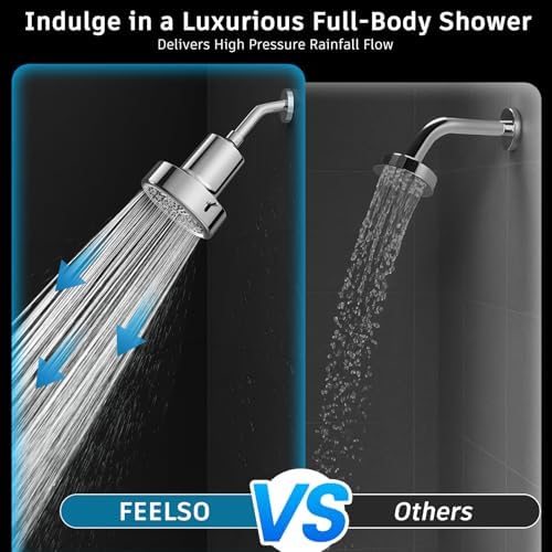FEELSO Filtered Shower Head, High Pressure Shower Head with Filters - Image 2