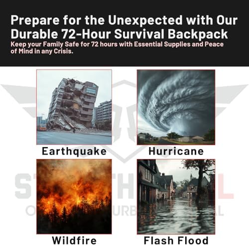 Stealth Angel Survival - 72 Hour Family Emergency Kit - 1-5 Person Survival Bag for Earthquakes, Hurricanes, and Other Natural Disasters - Image 2