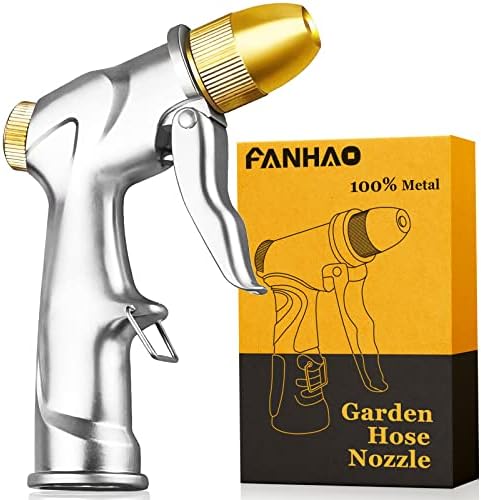 FANHAO Upgraded 100% Metal Garden Hose Nozzle Heavy Duty, High Pressure by FANHAO