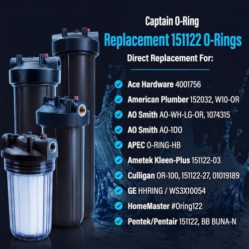 8 Pcs 151122 O-ring Big Blue Water Filter Housing Replacement Seal - Image 5