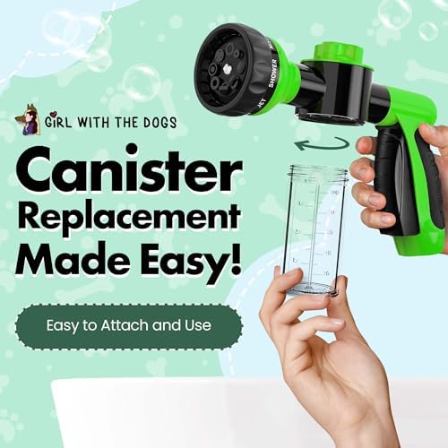 Girl With The Dogs Soap Dispensing Canister Replacement 3.5oz/100ml for Pet Wash Sprayer Nozzle for Dog Wash & Bathing Supplies - Image 3
