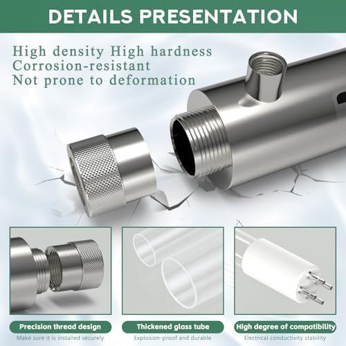 UV Water Filter,Add-on Kit for Under Sink Water Filtration Systems,Ultraviolet Water Purifier Sterilizer Filter for Whole House Water Purification,0.5GPM 6W Lamp Power 110V (SSE-006) - Image 5