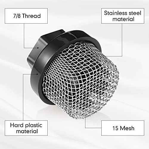 Nuanchu 2 Pcs 7/8 Inch GHT Garden Hose Inlet Strainer, 246385 Mesh Filter - Image 3