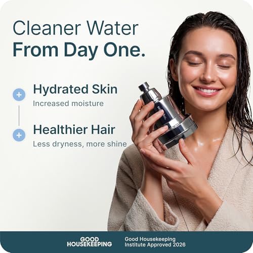 MyHalos® Filtered Shower Head, Shower Head Filter for Hard Water (Chrome) - Image 2