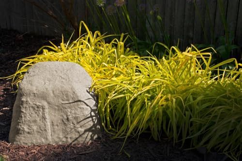 EMSCO Landscape Rock Cover – Sandstone – Medium – Decorative Artificial Rock for Concealing Utility Fixtures, Pipes, Valves & Landscape Equipment - Image 2