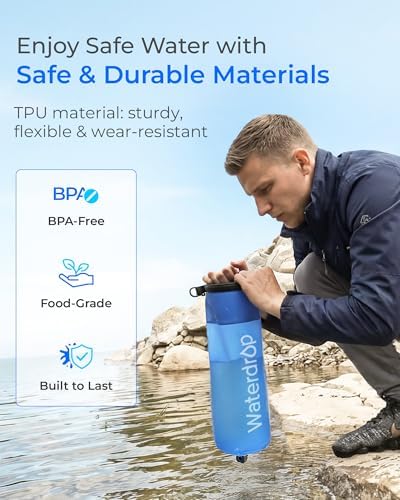 Waterdrop Gravity Water Bag, Compatible with Water Filter Straw - Image 4