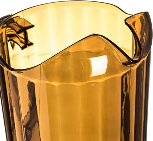 Carlisle FoodService Products VersaPour Pitcher, Large Container for Serving Cold Drinks with Ice, 60 Oz, 6 Count, Amber - Image 2