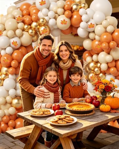 Fall Balloon Arch Kit for Autumn Thanksgiving Party Decorations Nude - Image 4