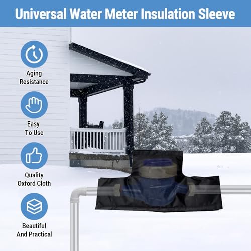Water Meter Insulation Cover, 20.87 x 7.87 in Outdoor Backflow Preventer and Pressure Vacuum Breaker Cover for Winter Freeze Protection - Image 2