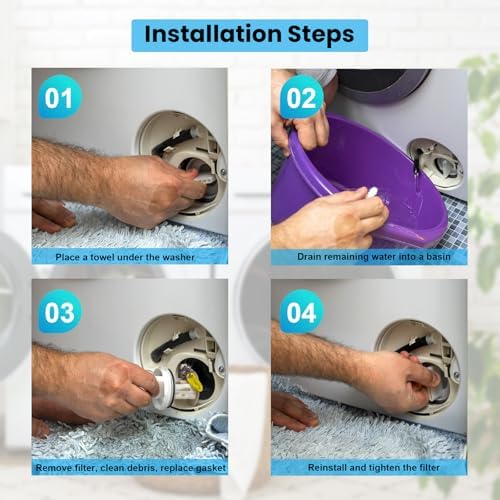 WH11X34741 Washer Drain Pump Filter gasket - Image 6