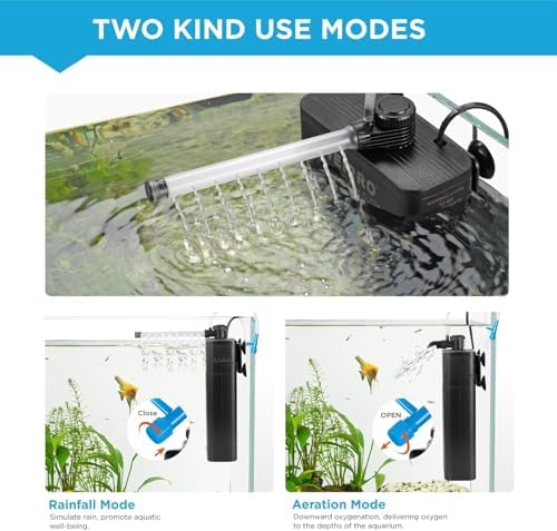 Internal Aquarium Fish Tank UV Filter 20~40 Gallon Tank, 185GPH 12W - Image 2
