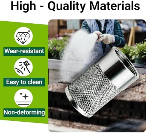 30MM Garden Hose Strainer, Hose Inlet Strainer Mesh Filter, Compatible with Livewell Pump, for Irrigation Garden High Pressure Sprayer Garden Hose Suction Line, with Blue Industrial Tape, 2PCS - Image 3