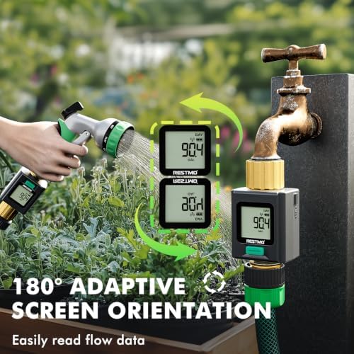 RESTMO Smart Water Flow Meter with Screen Backlight, 2.4GHz WiFi Connection - Image 5