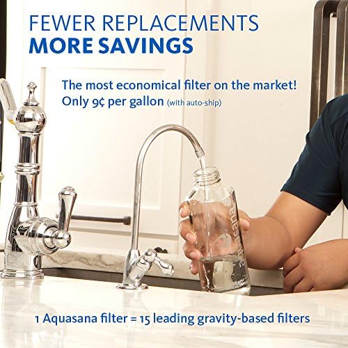 Aquasana Under Sink Water Filter System - Reduces PFAS, Lead, & Chlorine in Drinking Water - Under Counter Claryum Filtration for Kitchen - 3-Stage - Chrome Faucet - AQ-5300.56 - Image 4