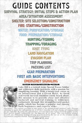 Wilderness Skills Pocket Guide Waterproof Survival Manual for Bushcraft, Camping & Emergency Preparedness by Retired Green Beret Fire, Shelter, Water, Knots & First Aid - Image 2