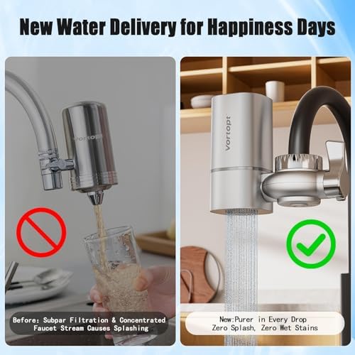 Vortopt T1 Water Filter for Sink Faucet, NSF Certified Reduces Chlorine - Image 4