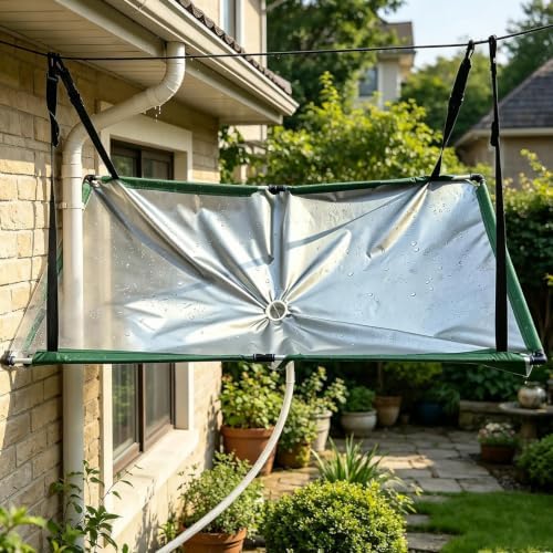 Outdoor Rain Collector with Hose for Garden Water Harvesting Filter System - Image 5