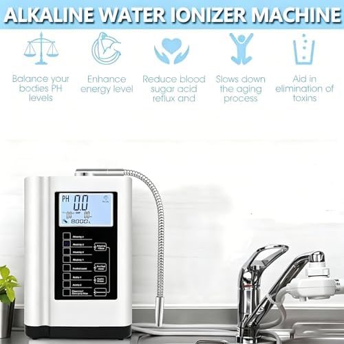 Alkaline Water Ionizer Machine, Ionized Water Machine, Up to -500mV ORP, with 7 Water Settings, 8000 Liters Per Filter,Auto-Cleaning,Intelligent Voice - Image 3
