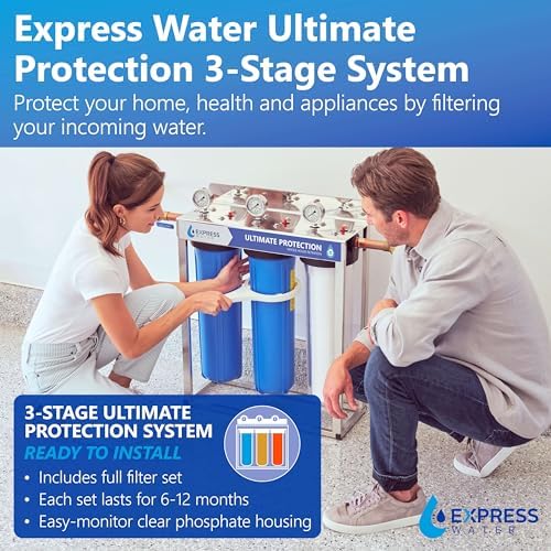 Express Water Whole House Water Filter System, Ultimate Protection, 3-Stage - Image 2