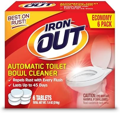 Iron OUT Rust Stain Remover Automatic Toilet Bowl Cleaner, 6 Tablets by OUT