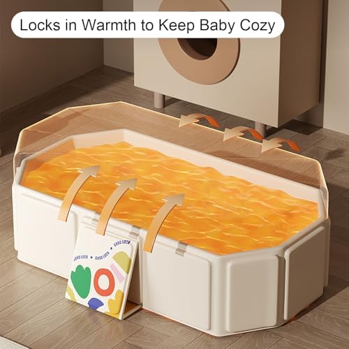 Collapsible Baby Bathtub, Portable & Foldable Bathtub for Newborns to Toddlers, Easy to Store, Lightweight for Home & Travel, SpaceSaver Baby Tubs for Kids - Image 5