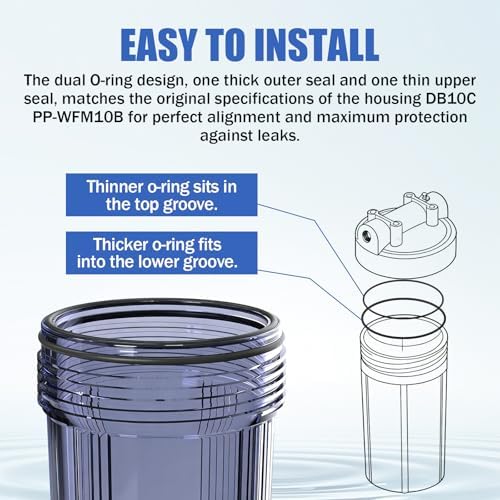Whole House Water Filter O Ring Replacement Seals & Gaskets - 2PCS - Image 6