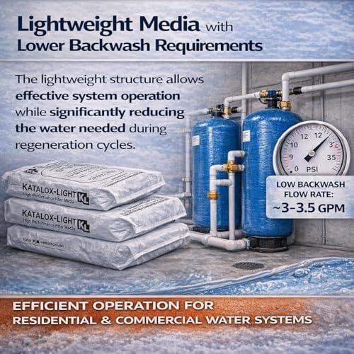 Katalox Light Filter Media 1 Cubic Foot (66 lb, 2 Pack) – High Capacity Iron, Manganese & Sulfur Removal – NSF Certified Water Filtration Media for Well & Commercial Systems - Image 4