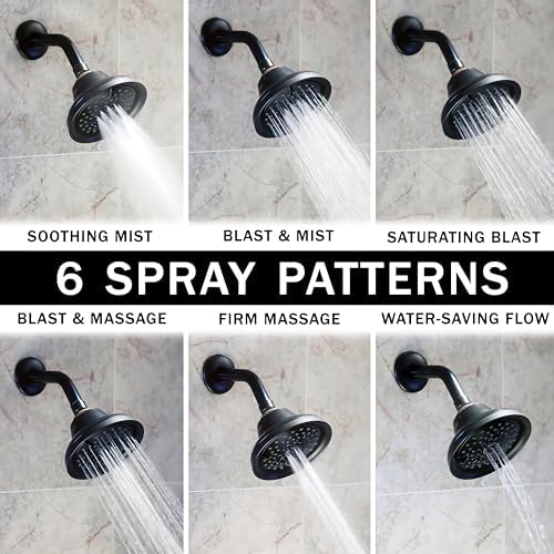 Aqua Elegante Massage Shower Head With Mist - 1.8 GPM - Oil-Rubbed Bronze - Image 2