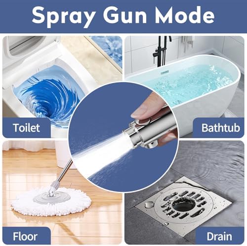 SINGSUO Bathtub Faucet with Sprayer, Metal Tub Tap with Sprayer (Chrome) - Image 5