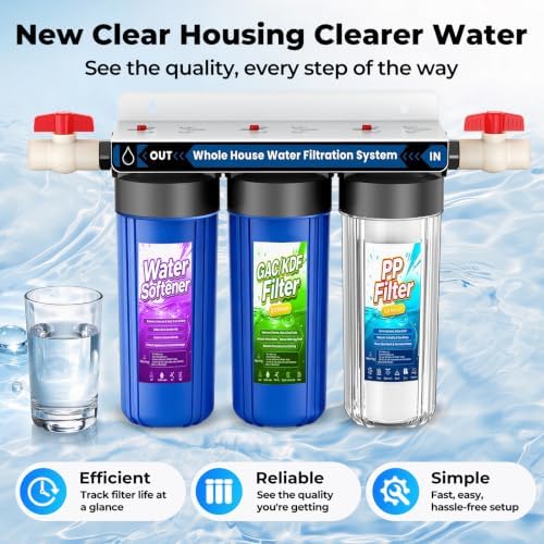Whole House Water Softener System, 3Stage,0.5Micron, 2Year Filter Supply - Image 6