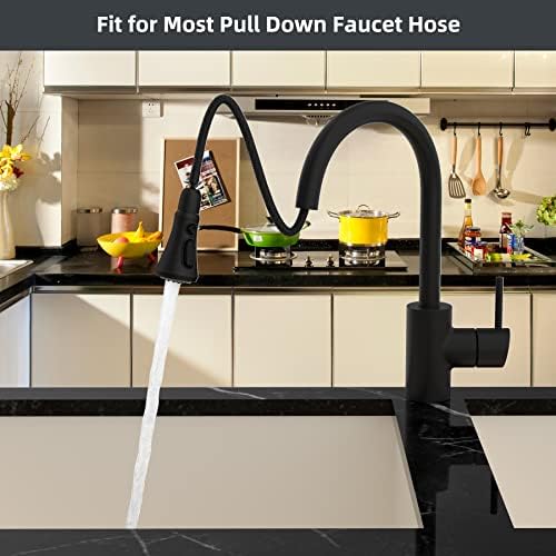 Hibbent Pull Down Spray Head for Kitchen Faucet, 3-Function Sink Nozzle - Image 6