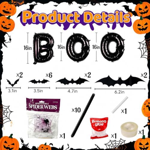 126 PCS Halloween Balloon Arch Kit, Black Orange Purple Halloween Balloons - Image 3