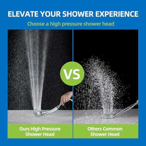 High Pressure Handheld Shower Head with ON/OFF Pause Switch 3 Spray Modes Water Saving High Pressure Shower Heads,Detachable Showerhead Equipped - Image 3