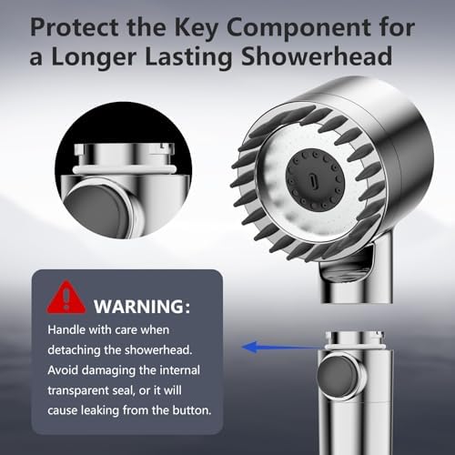 PWERAN Filtered Shower Head with Handheld,High Pressure Shower Heads Filter - Image 6