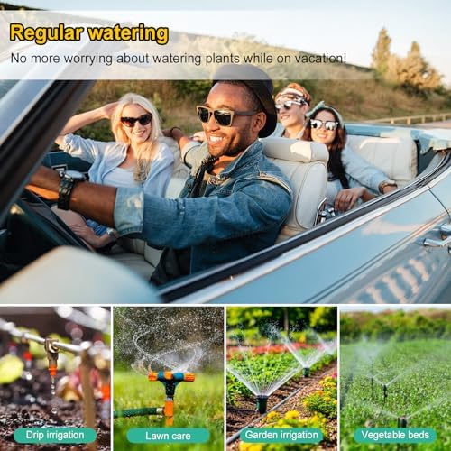 Solar WiFi Sprinkler Timer, Smart Water Timer for Garden Hose 4 Outlets with Rain Delay/Automatic/Manual Watering System for Lawn Yard, APP Remote Voice Control Via WiFi - Image 3