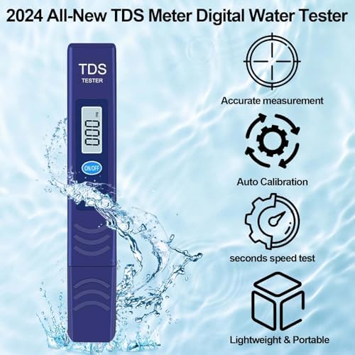 TDS Meter Digital Water Tester, ppm Meter for Drinking Water,Blue - Image 6
