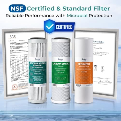 iSpring US31-BV 3-Stage Under Sink Water Filter System with Faucet, 1 Year - Image 3