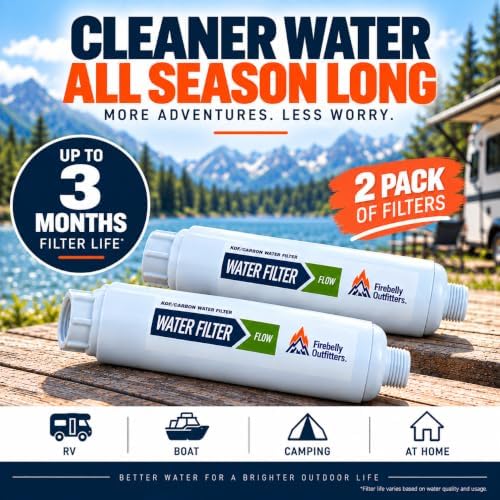Firebelly Outfitters RV Water Filters 2 Pack, Camper Inline Water Filter - Image 3