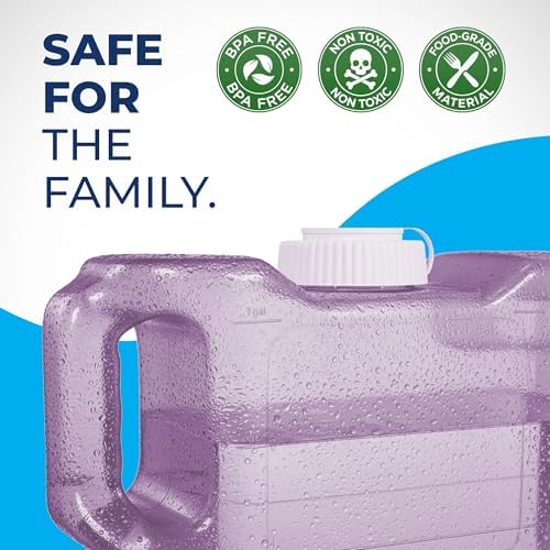 Refrigerator Water Dispenser 1.1 Gallon – Leak-Proof Slim Fridge Water Container with Spigot – BPA-Free Refillable Water Jug (Rose Pink) - Image 5