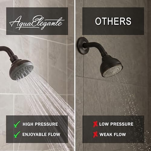 Aqua Elegante Pressure Boosting Shower Head - 1.8 GPM - Oil-Rubbed Bronze - Image 2