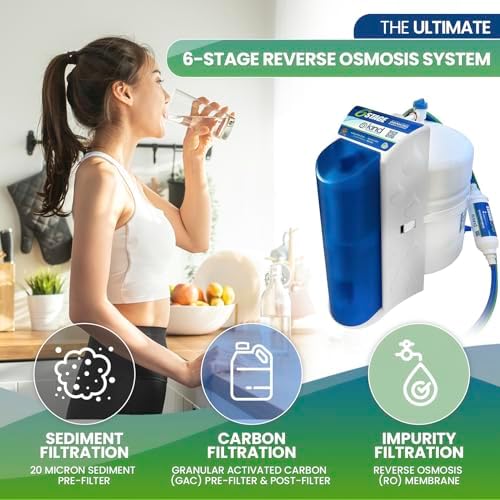 Kind Water Systems 6-Stage Reverse Osmosis Drinking Water System – Under Sink Filter for Ultra-Pure, Great-Tasting Water – Removes 99% of Contaminants – Easy DIY Install - Image 3