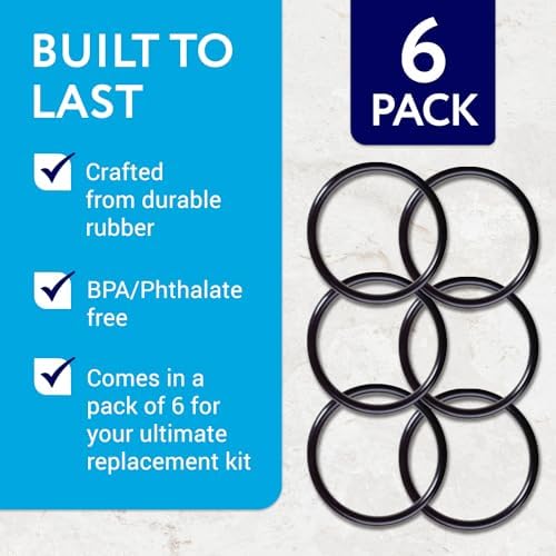 Impresa O-Rings Water Filter Replacement Gaskets - 6 Pack - Tight Seal and Stops Leaks - Quick and Easy to Install - Compatible with Whole Home Water Filtration System (3.56 inch) - Image 5