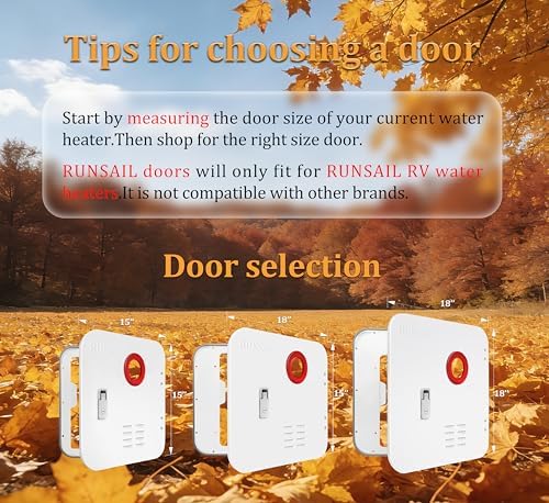 RUNSAIL® RV Tankless Water Heater Door,15 x 18 Inches White Door Kit, Only Suitable for RUNSAIL RV Doorless Water Heater - Image 3